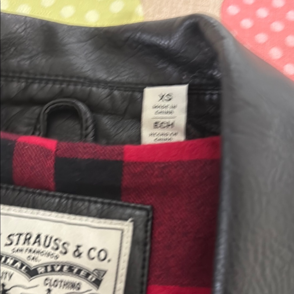 Levi’s Black Faux Leather Jacket - Picture 4 of 15